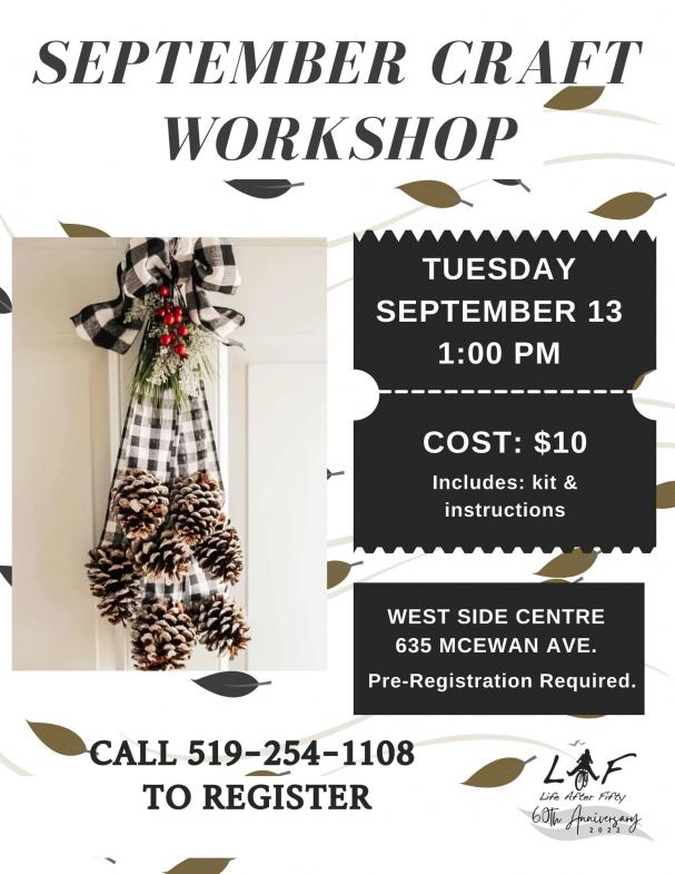 September Craft Workshop